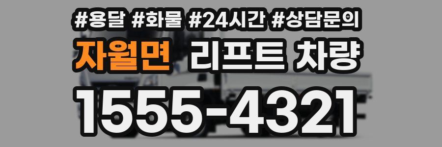 자월면 리프트 차량