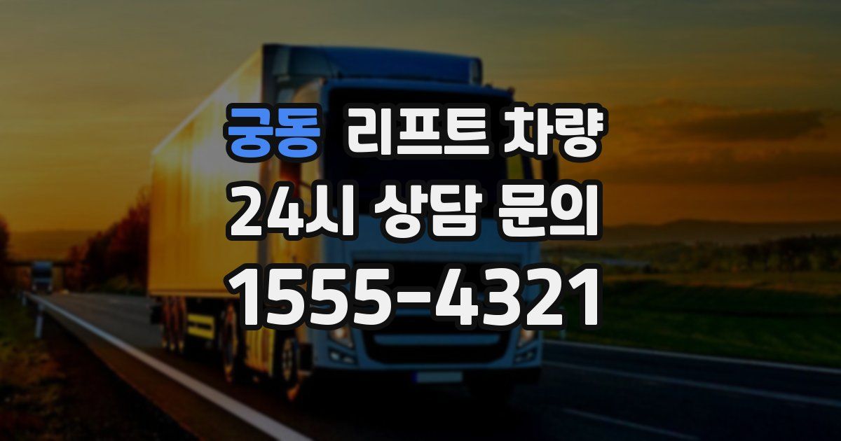 궁동 리프트 차량