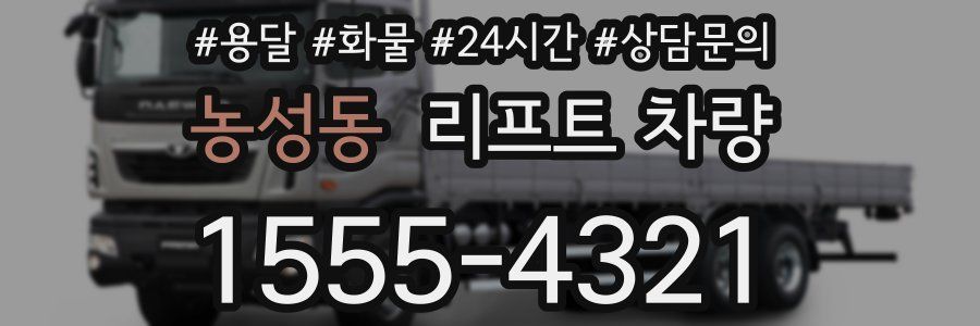 농성동 리프트 차량