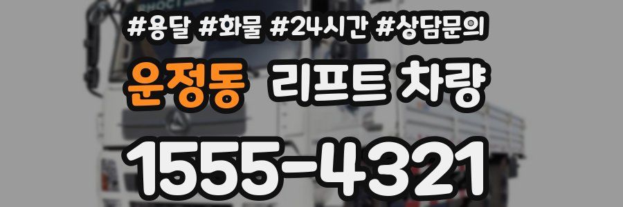 운정동 리프트 차량