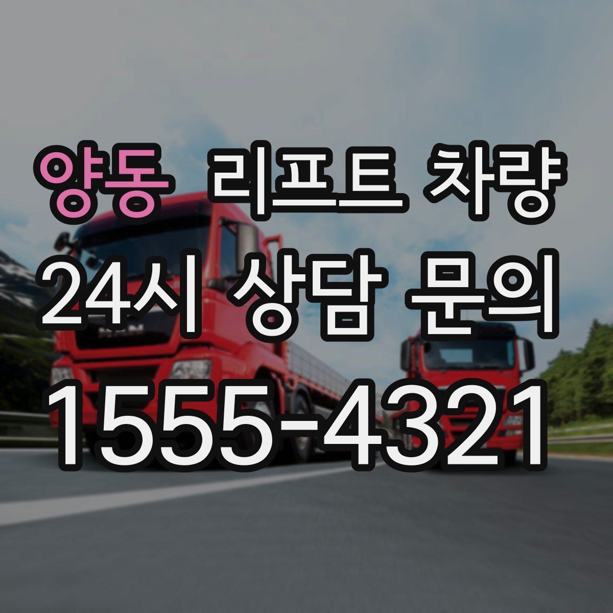 양동 리프트 차량
