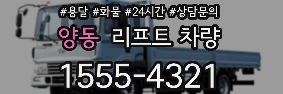 양동 리프트 차량