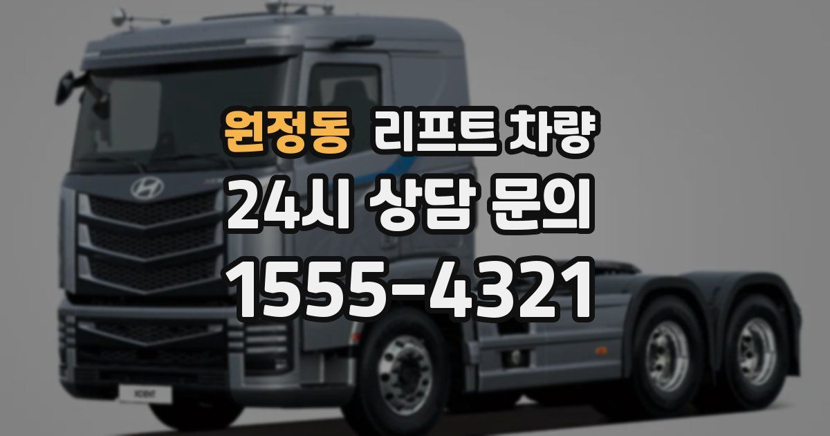 원정동 리프트 차량