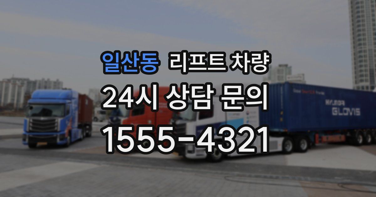 일산동 리프트 차량