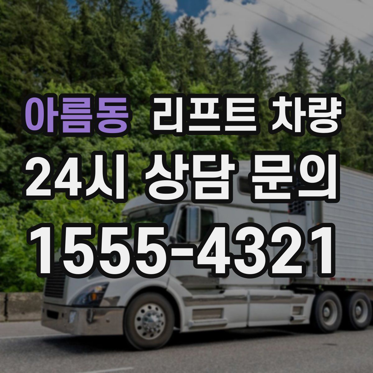 아름동 리프트 차량