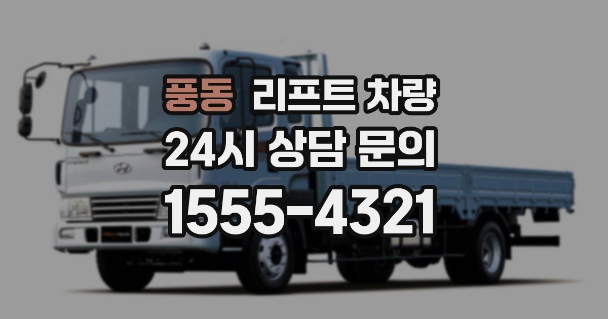 풍동 리프트 차량