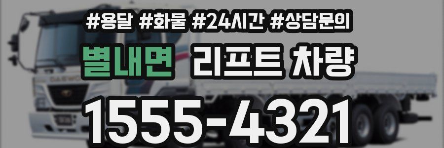 별내면 리프트 차량