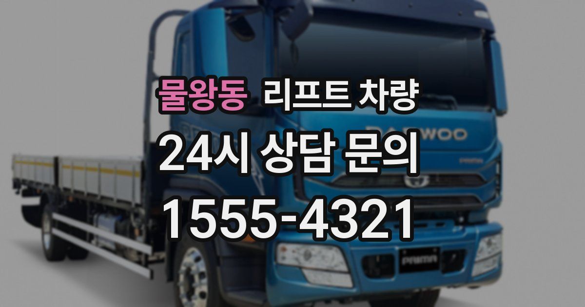 물왕동 리프트 차량