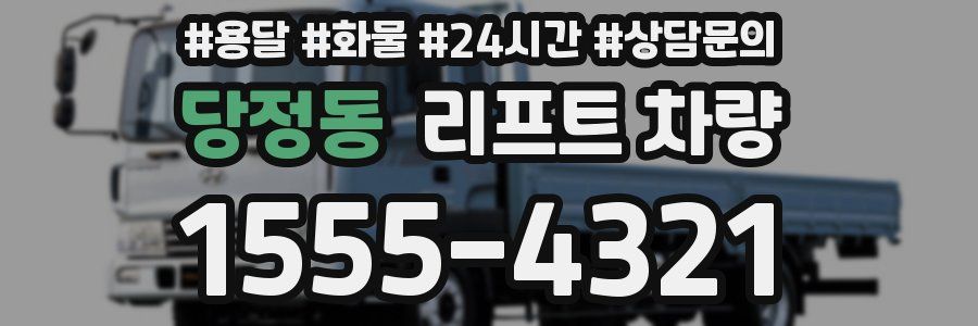 당정동 리프트 차량