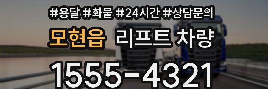 모현읍 리프트 차량