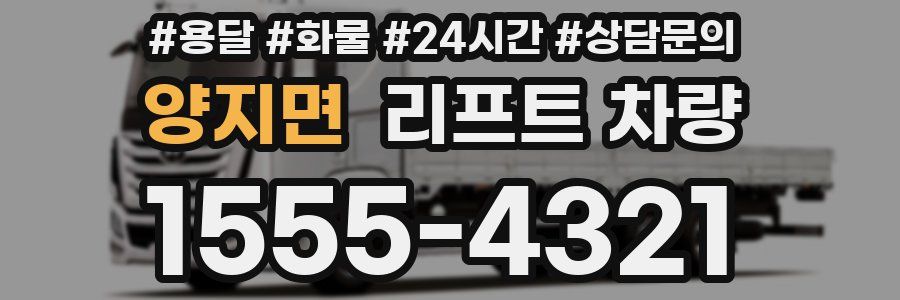 양지면 리프트 차량
