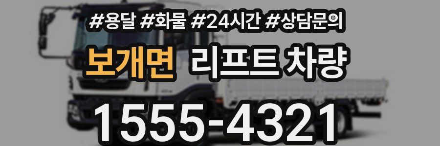 보개면 리프트 차량