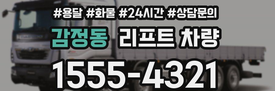 감정동 리프트 차량