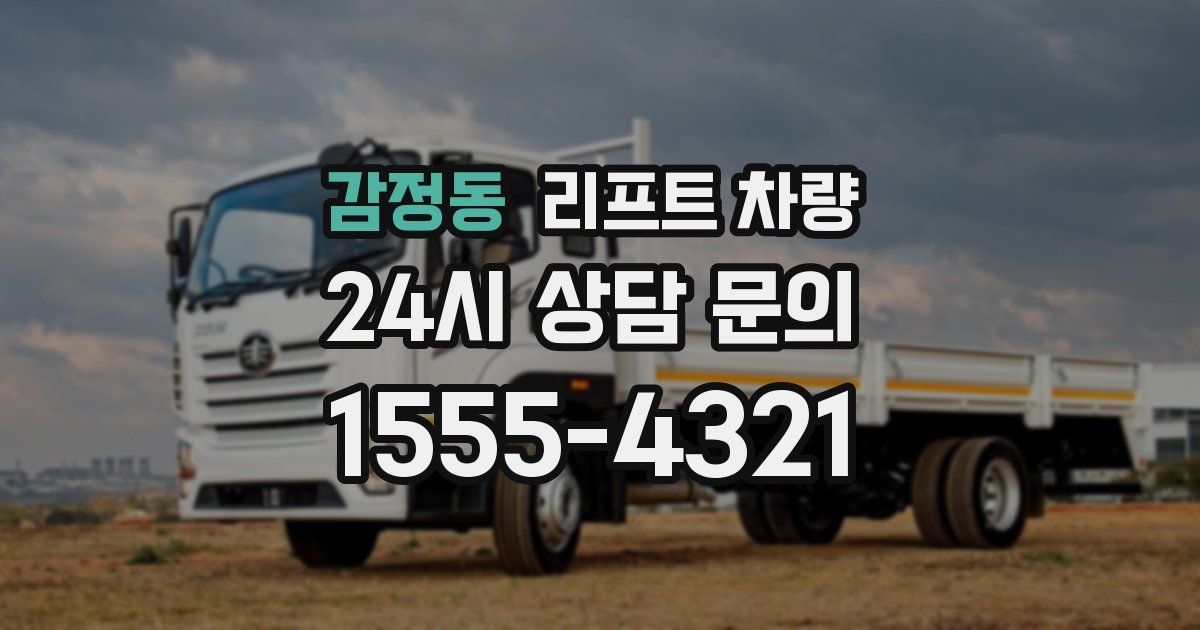 감정동 리프트 차량