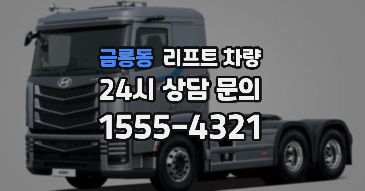 금릉동 리프트 차량