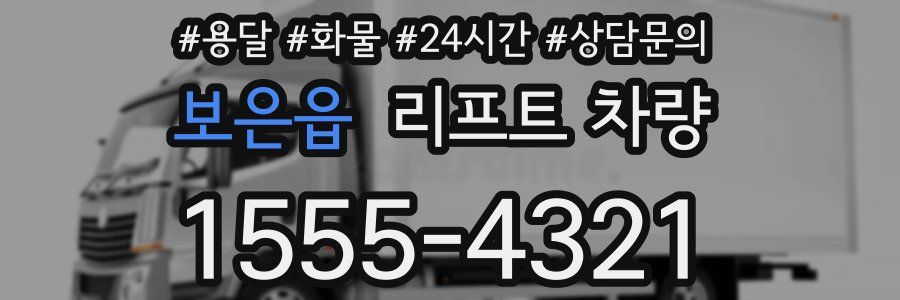 보은읍 리프트 차량