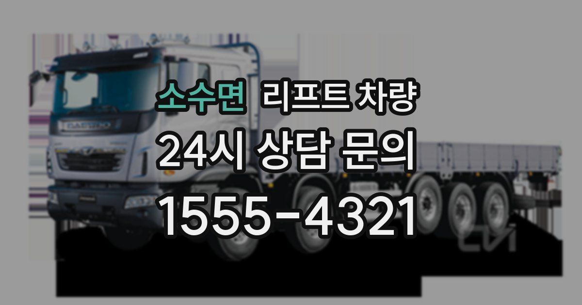 소수면 리프트 차량
