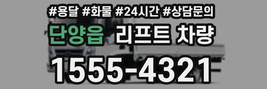 단양읍 리프트 차량