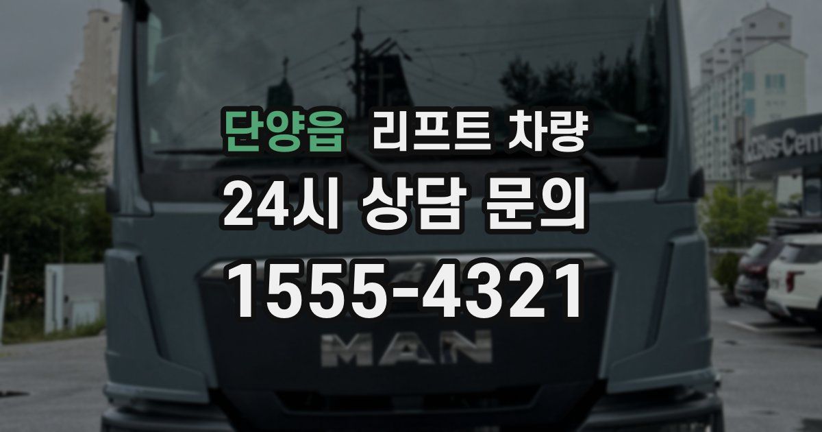 단양읍 리프트 차량