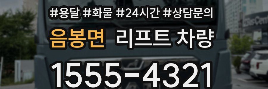 음봉면 리프트 차량