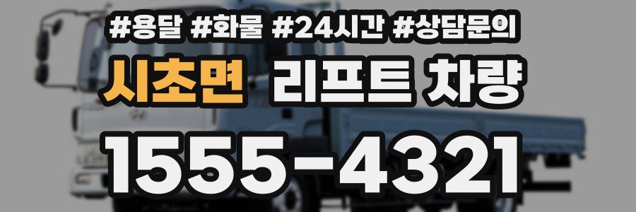 시초면 리프트 차량