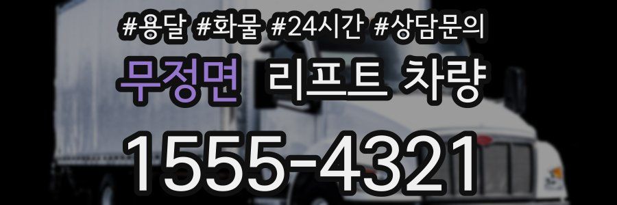 무정면 리프트 차량