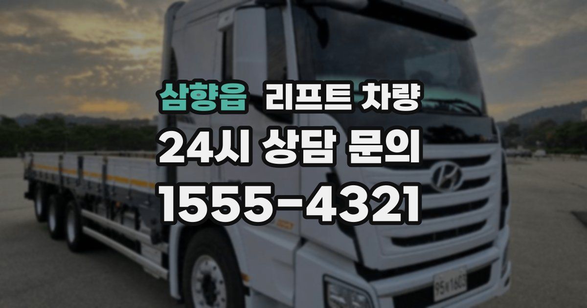 삼향읍 리프트 차량