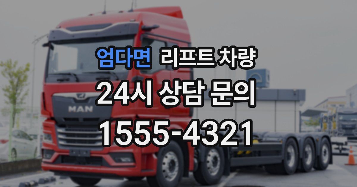 엄다면 리프트 차량