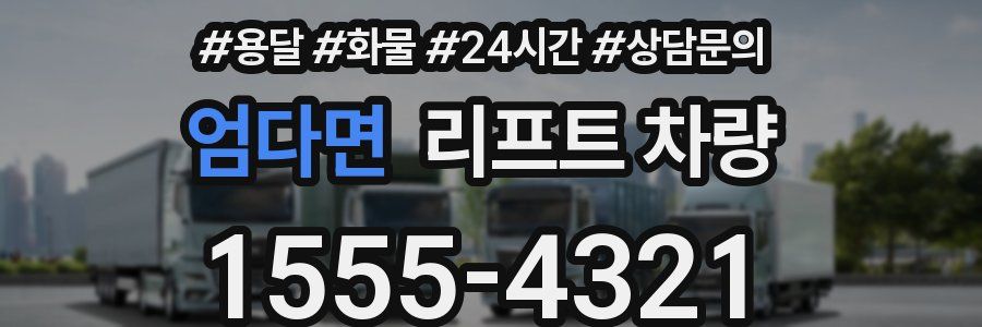 엄다면 리프트 차량