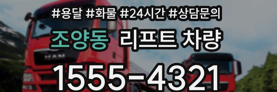 조양동 리프트 차량