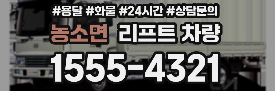 농소면 리프트 차량
