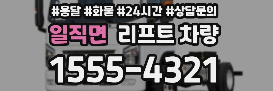 일직면 리프트 차량