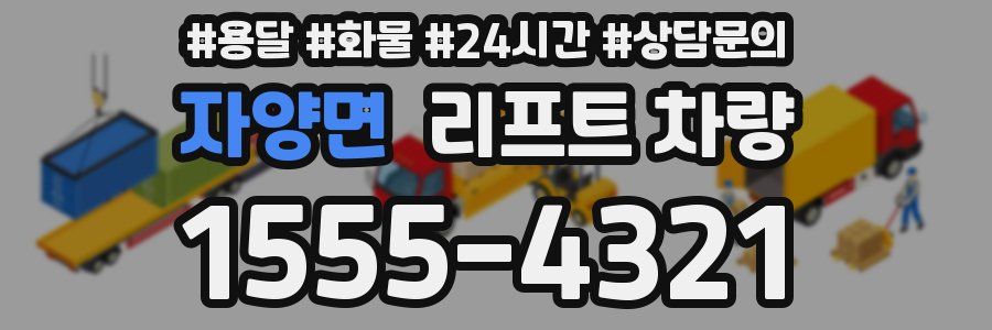 자양면 리프트 차량