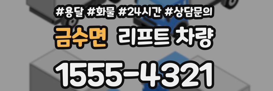 금수면 리프트 차량