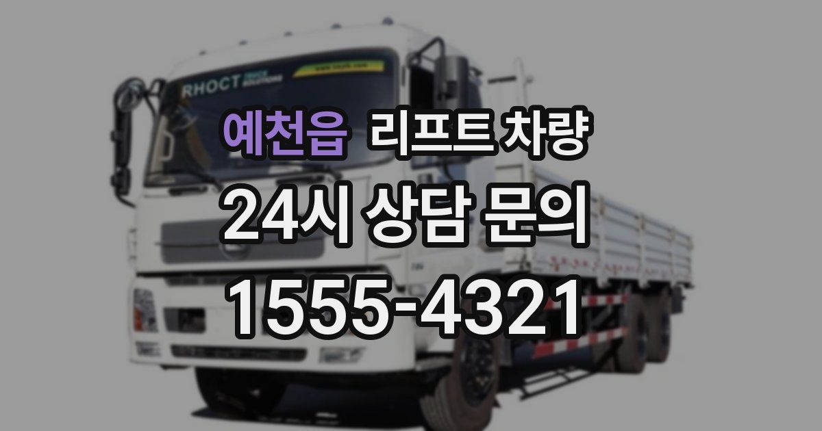 예천읍 리프트 차량