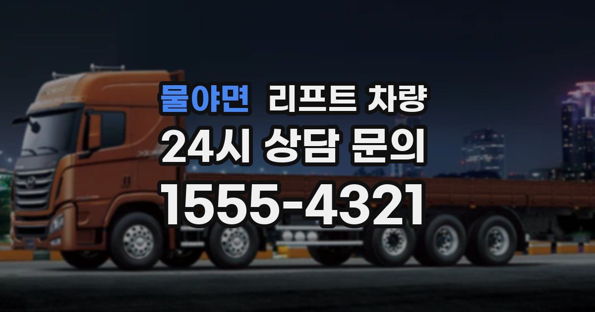 물야면 리프트 차량