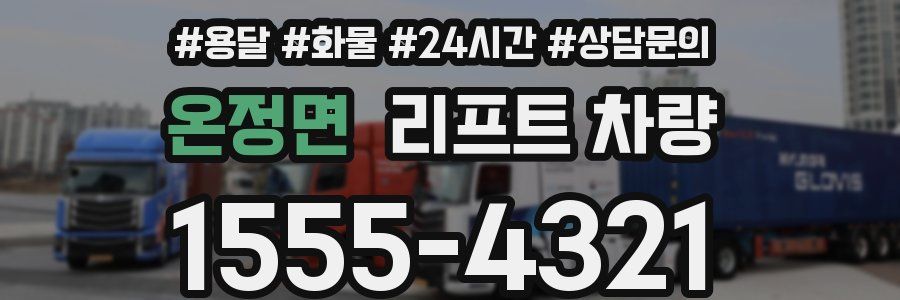 온정면 리프트 차량