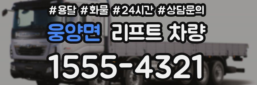 웅양면 리프트 차량