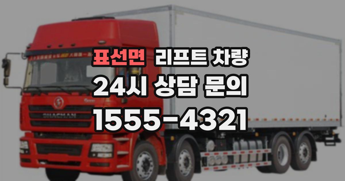 표선면 리프트 차량