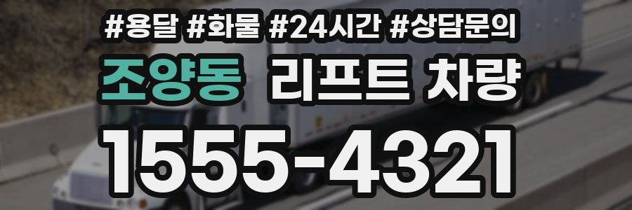 조양동 리프트 차량