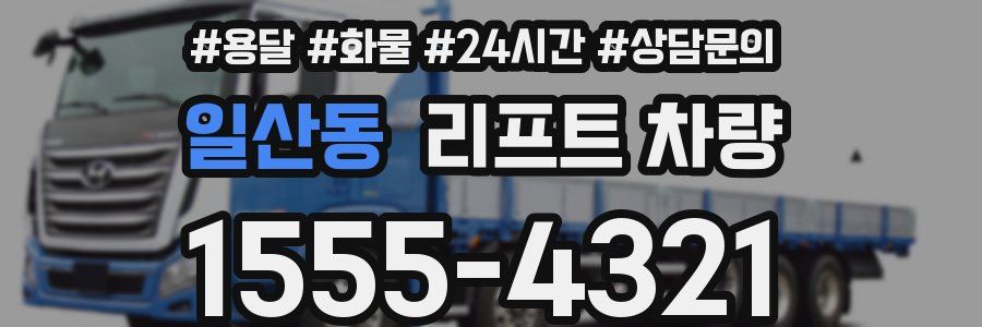 일산동 리프트 차량
