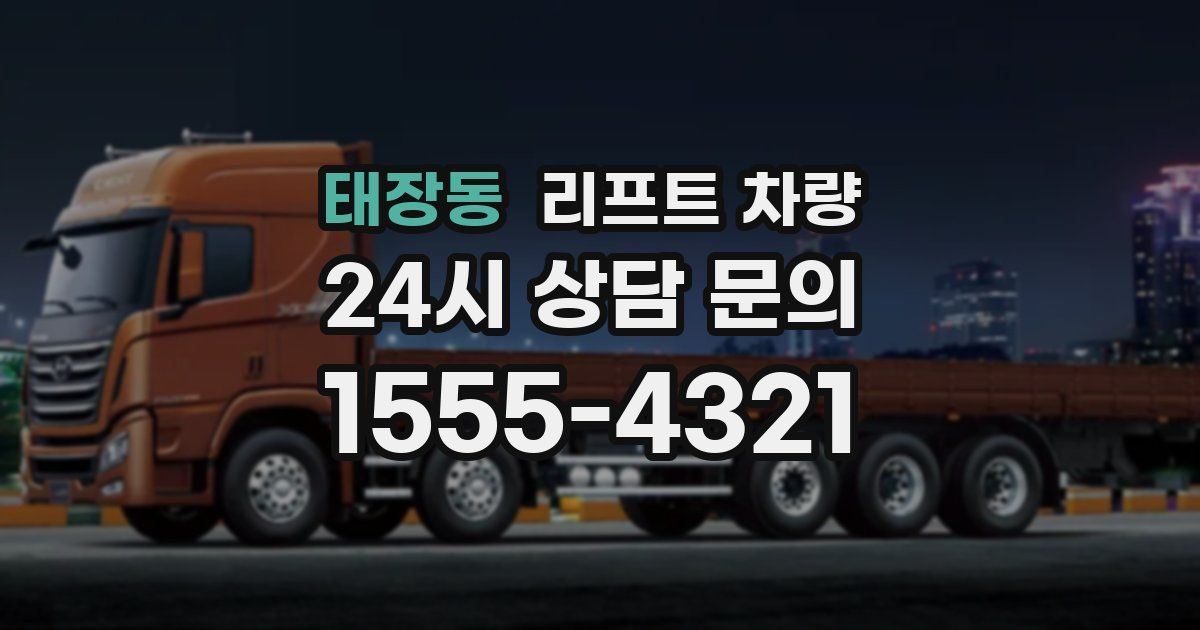 태장동 리프트 차량