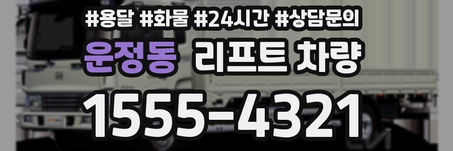 운정동 리프트 차량
