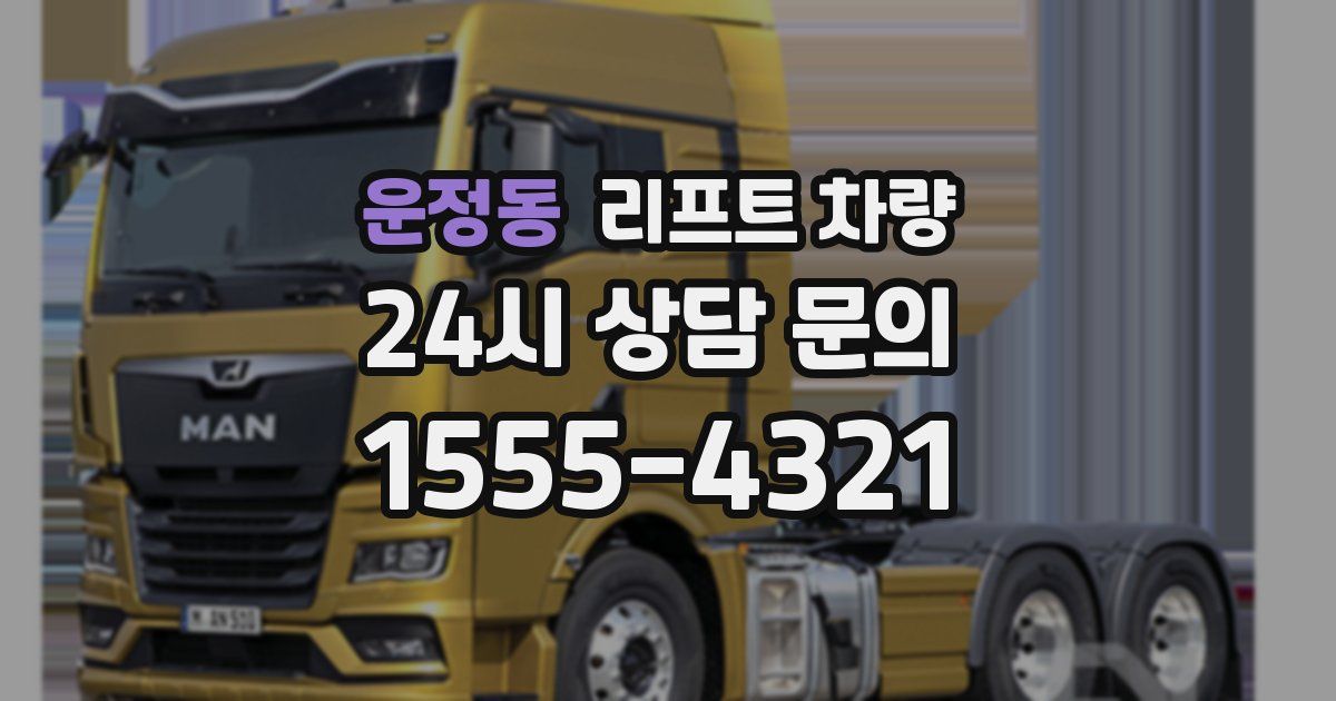 운정동 리프트 차량