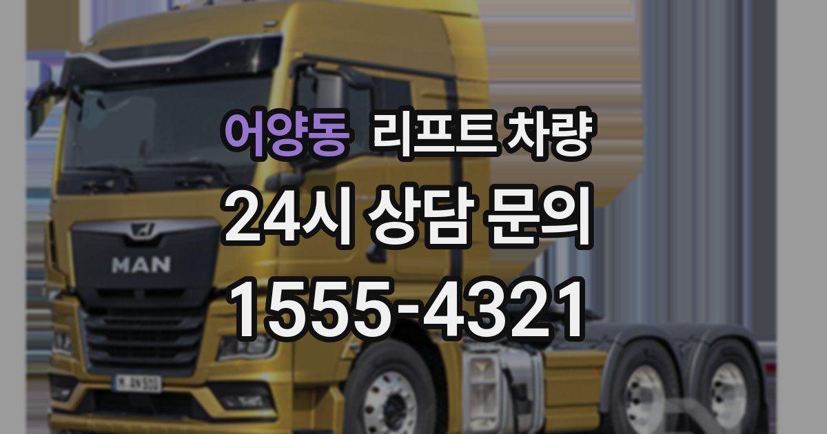 어양동 리프트 차량
