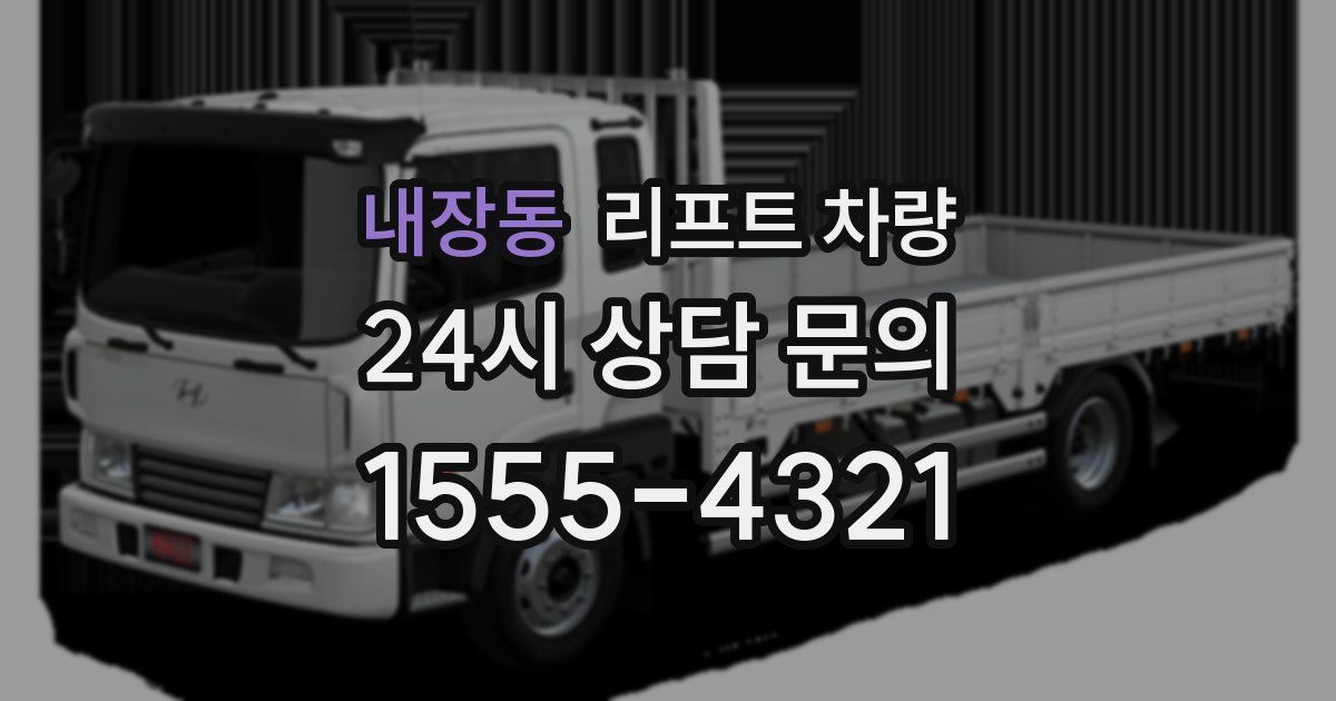 내장동 리프트 차량