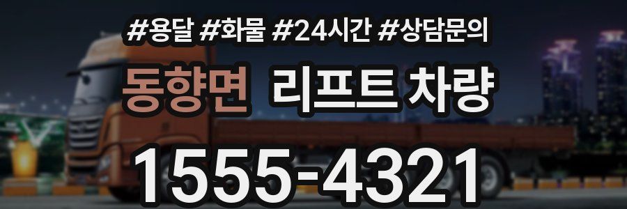 동향면 리프트 차량