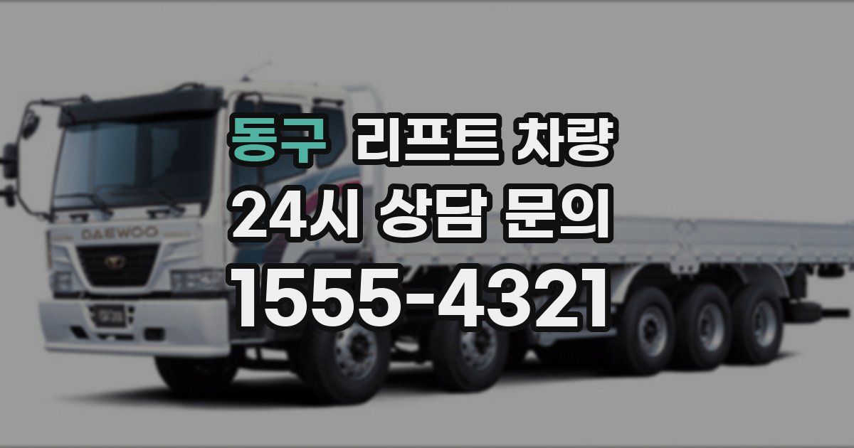 동구 리프트 차량