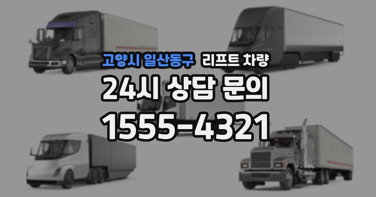 고양시 일산동구 리프트 차량