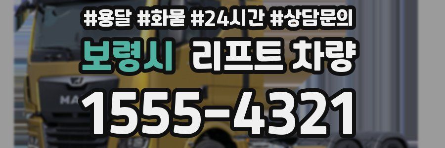 보령시 리프트 차량